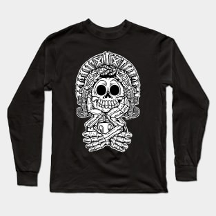 Adorable Aztec Death God Long Sleeve T-Shirt